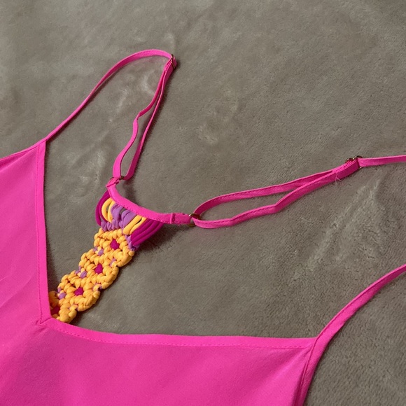 LILLY PULITZER HOT PINK RACERBACK TANK - Picture 3 of 8